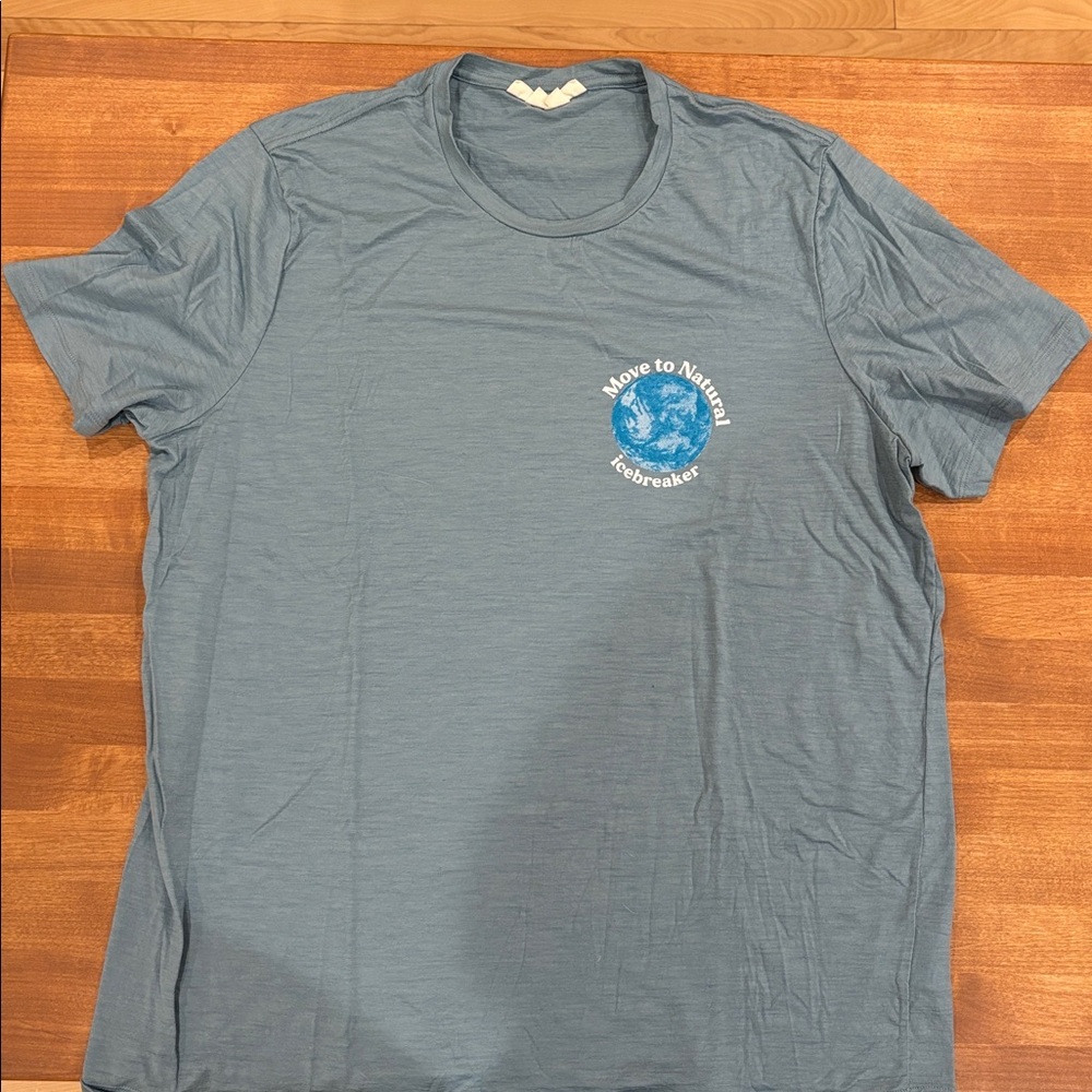 Icebreaker Tech Lite 100% Merino - Men's Slate Blue Tee